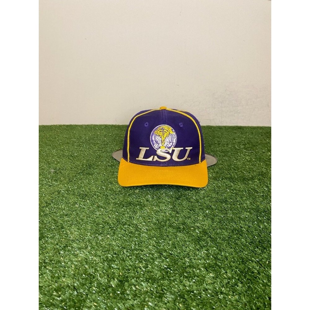 Vintage The Game Louisiana State LSU Tigers logo striped snapback hat NCAA